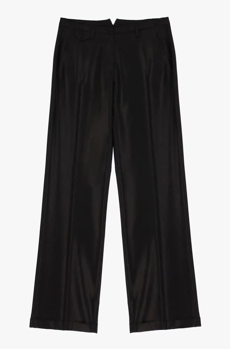 Pantalon Palazzo Imperial Lamé Nero