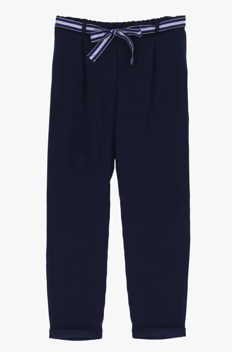 Pantalon Chino Please avec Ceinture Blu