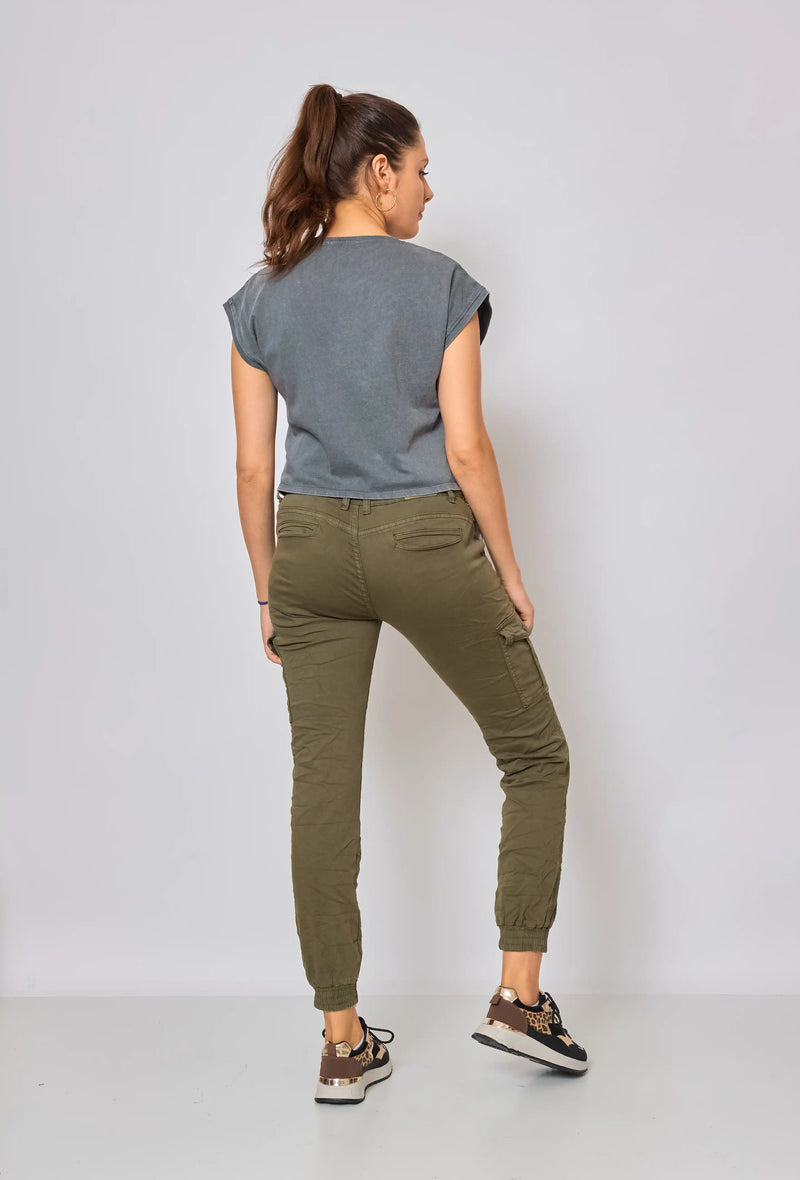 Pantalon Cargo Place du Jour Kaki