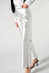 Pantalon Please 7/8 effet cuir Argento