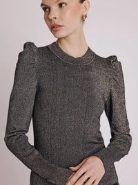 Pull Berenice Astra doré Black/Gold