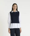 Pull sans manches Hana San Mokin Bleu Nuit