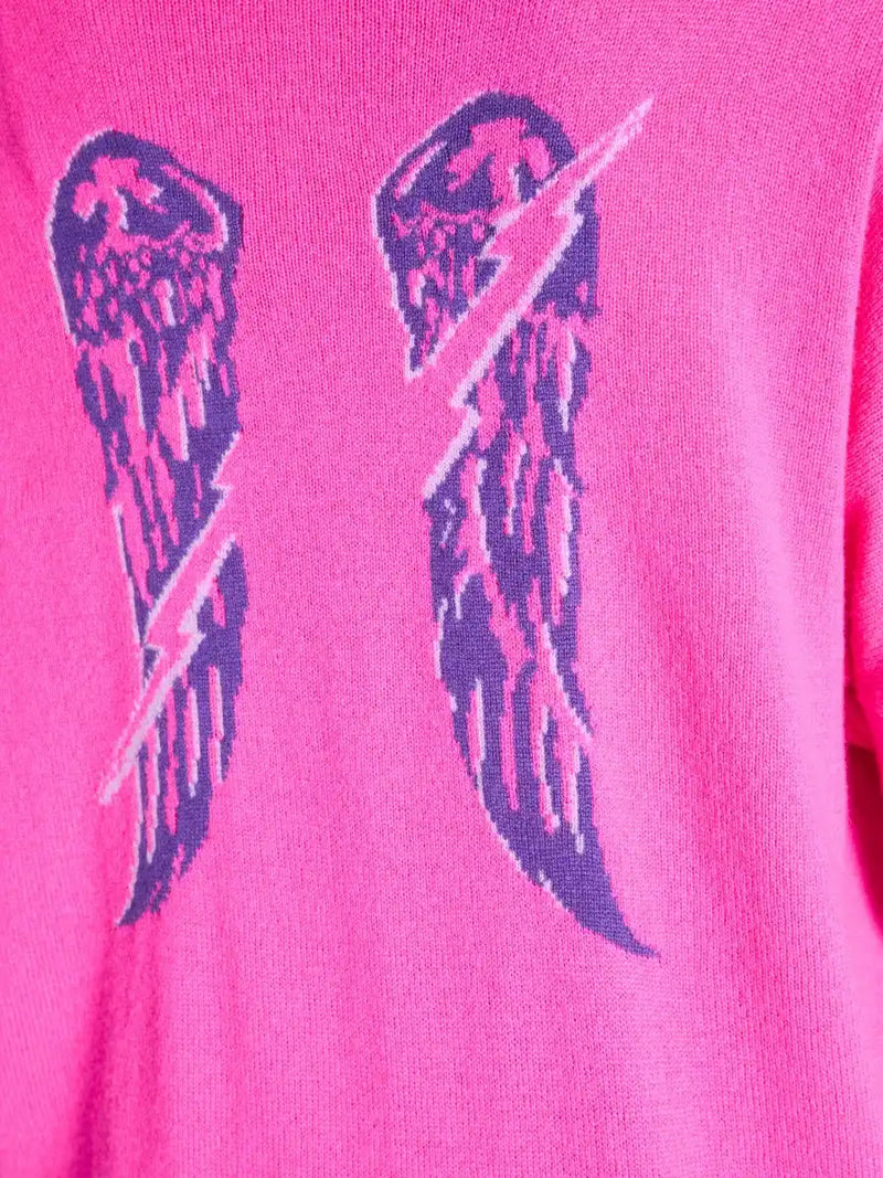 Pull Berenice Apolonia avec ailes Neon pink