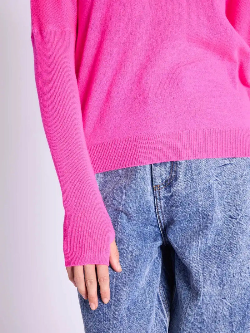 Pull Berenice Apolonia avec ailes Neon pink