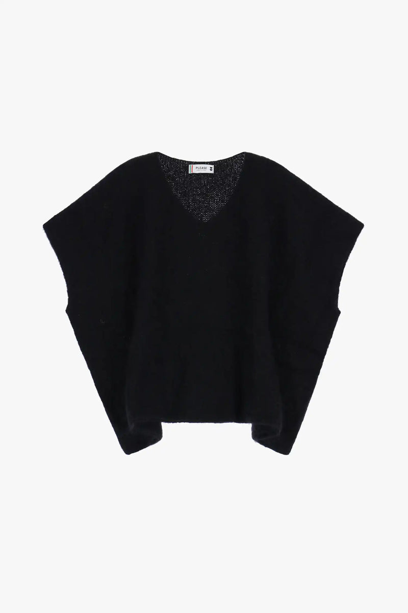 Pull manches chauve-souris Please Nero