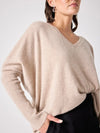 Pull poncho Notshy Faustine Terre Fumée