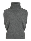 Pull sans manches Rouge by Vila Vicleo Medium Grey Melange