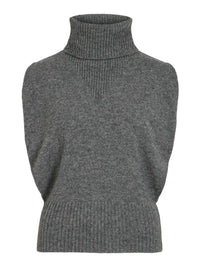 Pull sans manches Rouge by Vila Vicleo Medium Grey Melange