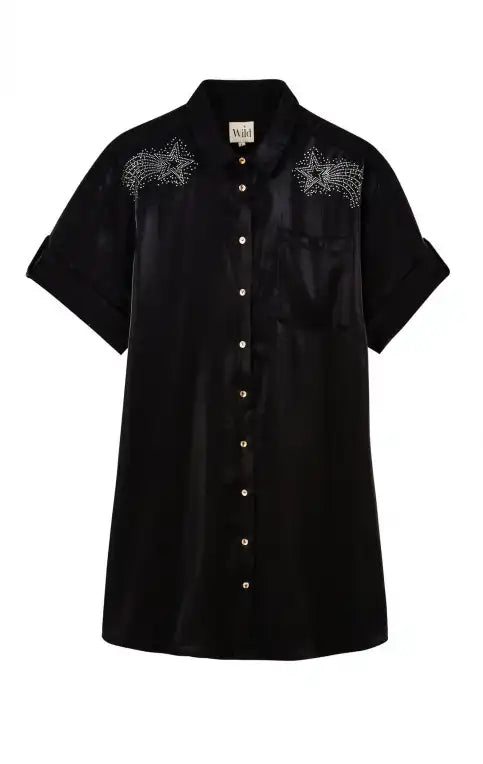 Robe chemise Wild Laora Noir