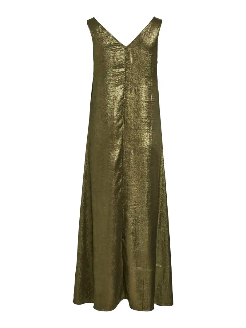 Robe longue Vila Vimetalla Gothic Olive