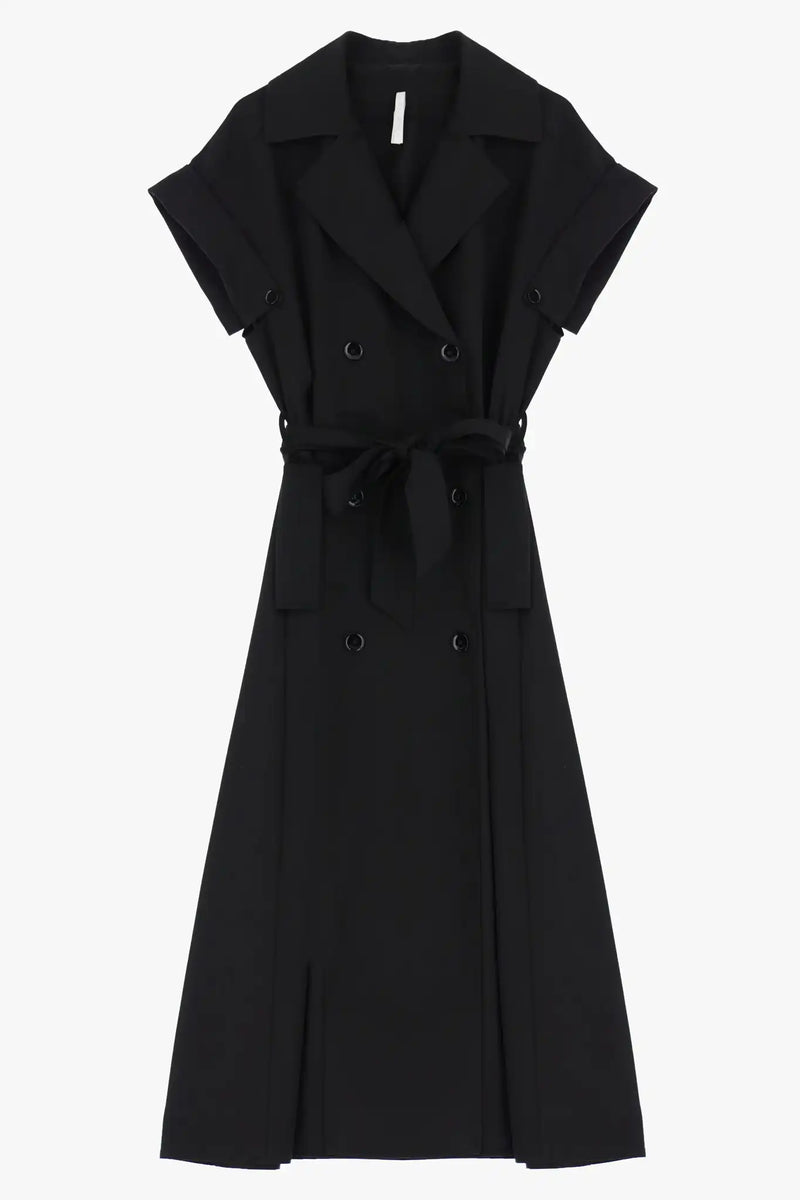 Robe longue Imperial boutonnée Nero