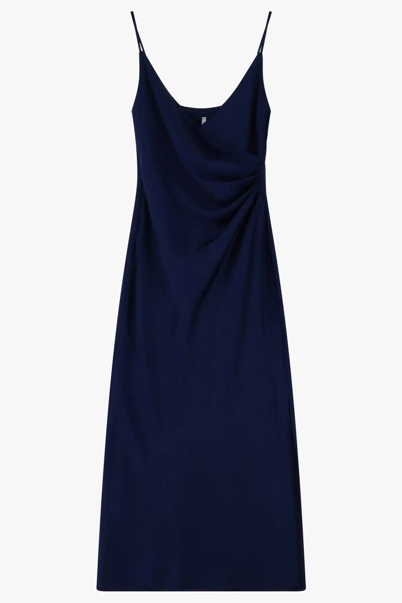 Robe mi-longue Imperial drapé Blu