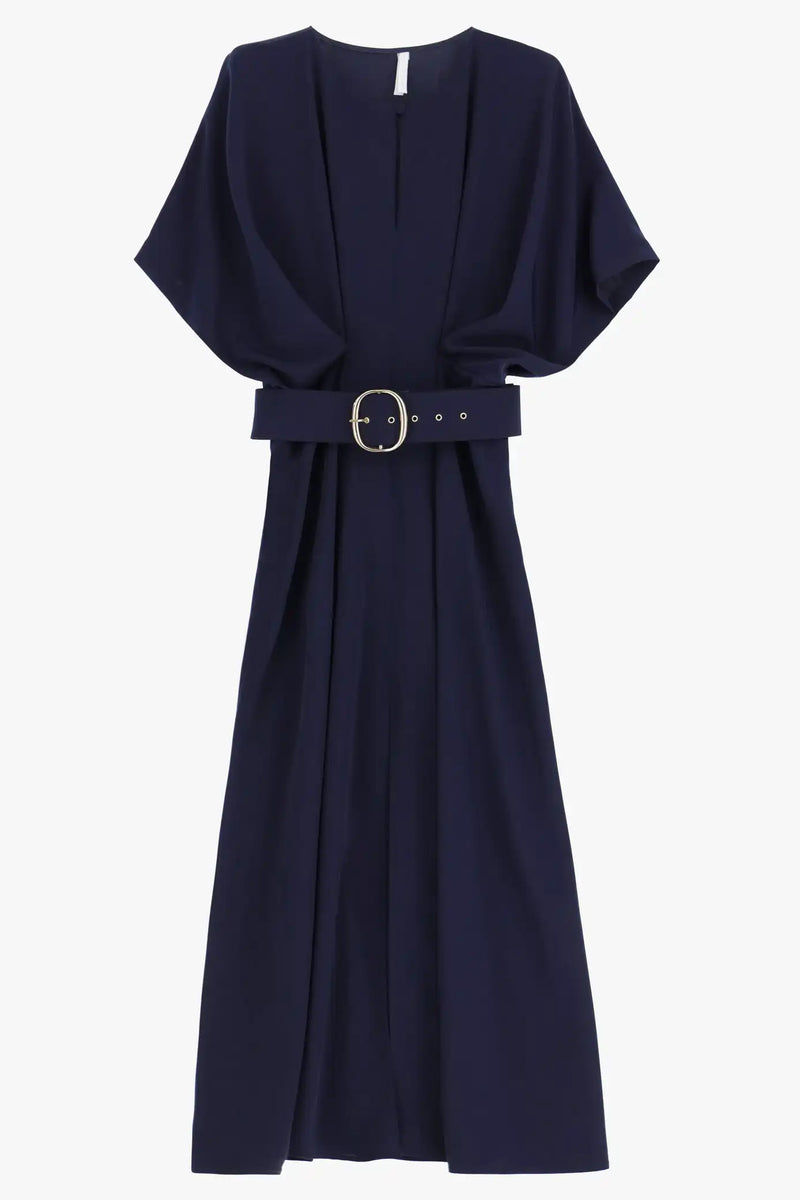 Robe longue Imperial ceinturée Blu