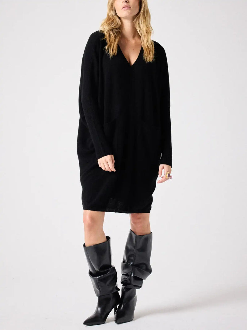 Robe poncho Notshy Bella Noir