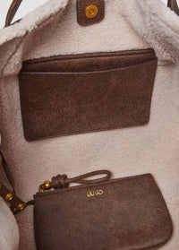 Sac Shopper Liu Jo avec pochette Mocha