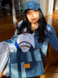 Sac "The It Bag" Denim Kalan Bleu