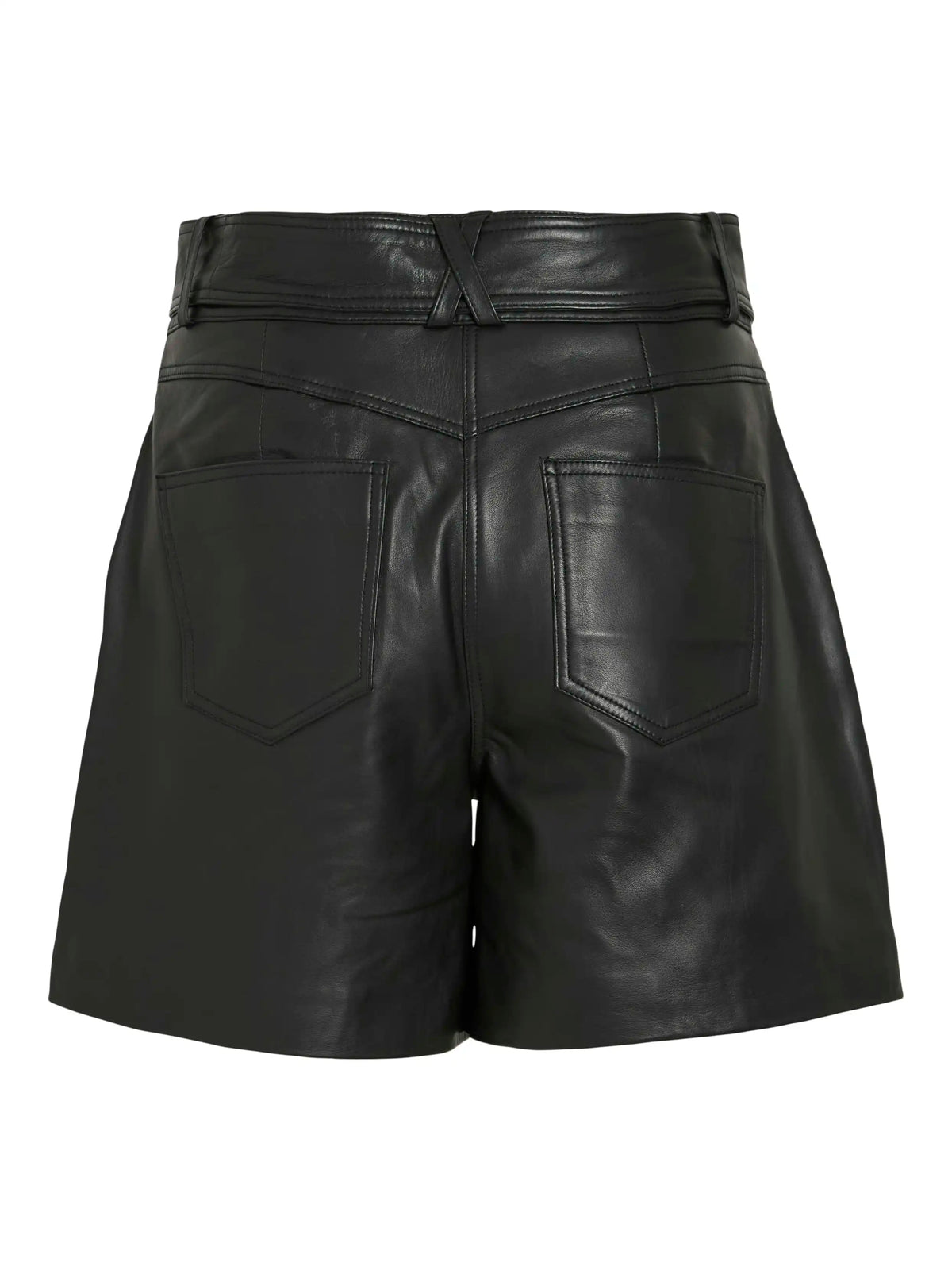 Short en cuir Rouge by Vila Roucarma Meteorite