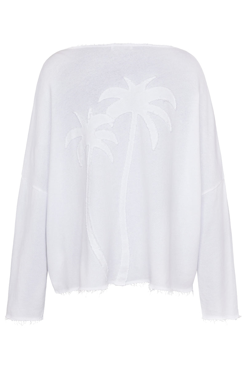 Sweat Liv Bergen Organic Palmiers Optic White