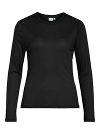 T-Shirt manches longues Vila Vialexia Black Beauty