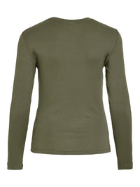 T-Shirt manches longues Vila Vialexia Dusty Olive