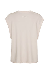 Top Liv Bergen V-shirt Dirty White