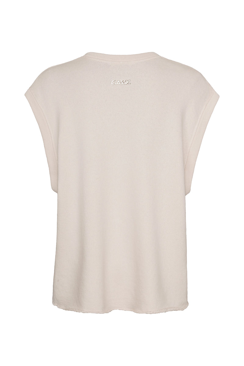 Top Liv Bergen V-shirt Dirty White