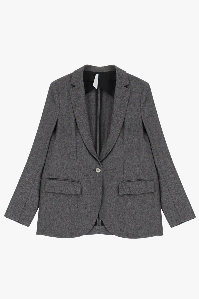 Blazer Imperial bouton bijou Nero