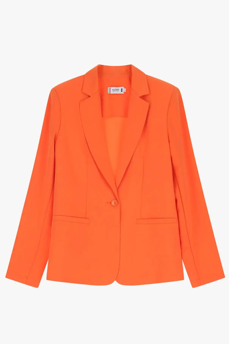 Blazer Please un bouton Arancio