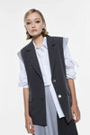 Gilet Imperial Bicolore Grigio Scuro