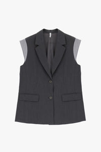 Gilet Imperial Bicolore Grigio Scuro