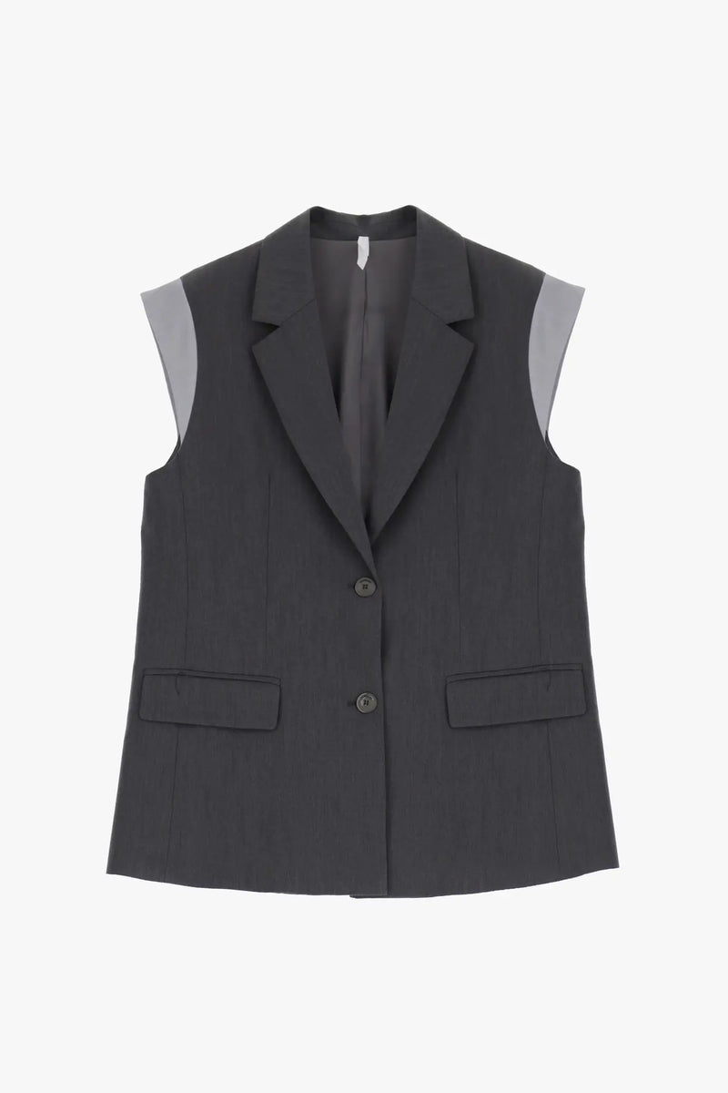 Gilet Imperial Bicolore Grigio Scuro