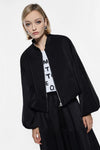 Blouson oversize Imperial bomber Satin Nero