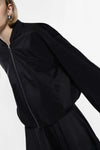 Blouson oversize Imperial bomber Satin Nero