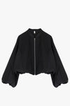 Blouson oversize Imperial bomber Satin Nero