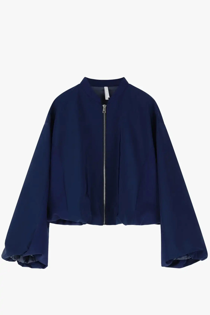 Blouson oversize Imperial bomber Satin Blu