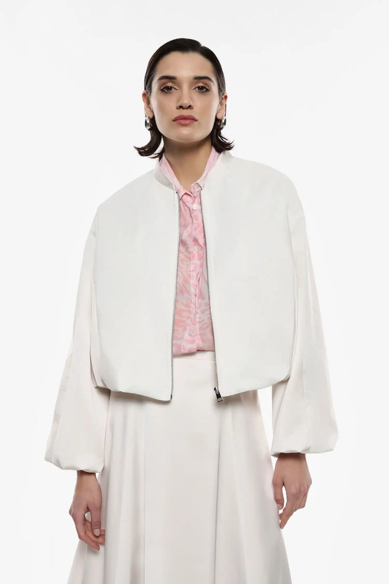 Blouson oversize Imperial bomber Satin Zinco