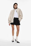 Blouson oversize Imperial bomber Satin Champagne