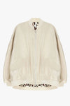 Blouson oversize Imperial bomber Satin Champagne