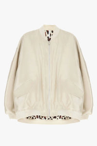 Blouson oversize Imperial bomber Satin Champagne