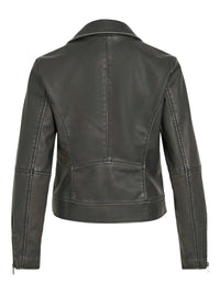 Blouson perfecto Vila Vicara similicuir Black Washed