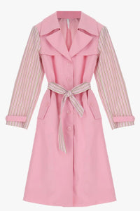 Veste Trench Imperial à Rayures Rosa