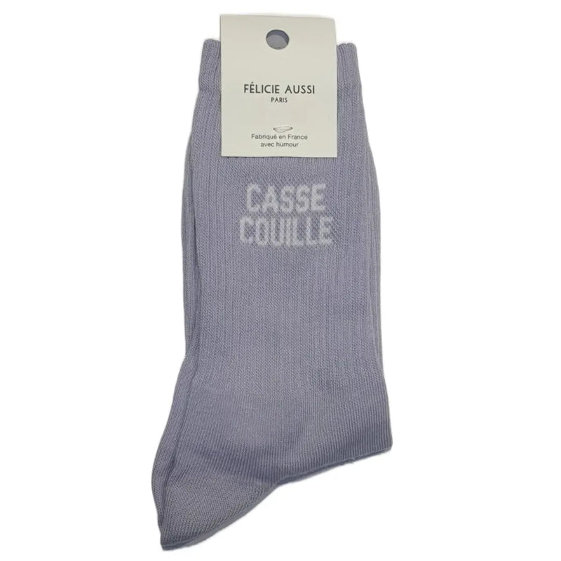 Chaussettes Félicie Aussi Casse Couille Mauve